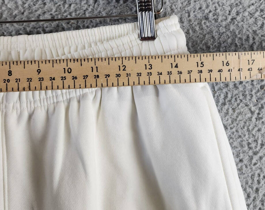 Reebok Active Mid-Rise Tapered Sweatpants Women's M Chalk Elasticized Waist