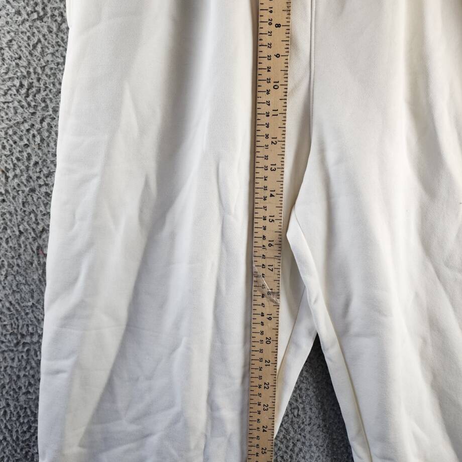 Reebok Active Mid-Rise Tapered Sweatpants Women's M Chalk Elasticized Waist