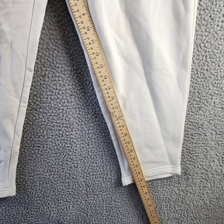 Reebok Active Mid-Rise Tapered Sweatpants Women's M Chalk Elasticized Waist