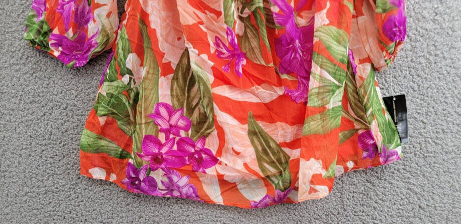 INC International Concepts Petite Floral Halter Off Shoulder Top Womens PL Multi