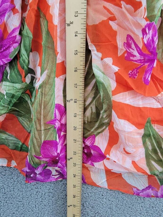 INC International Concepts Petite Floral Halter Off Shoulder Top Womens PL Multi