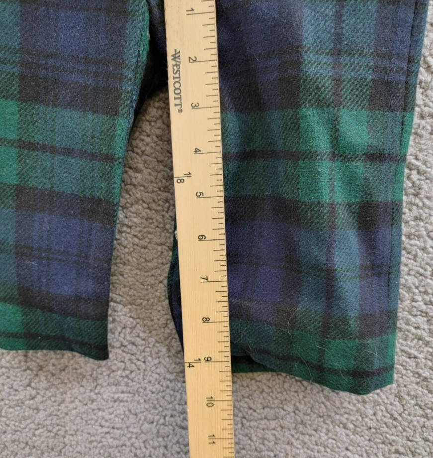 Ralph Lauren Bodysuit & Plaid Wool Overalls Set Baby Boys 18M Multi Button Snap