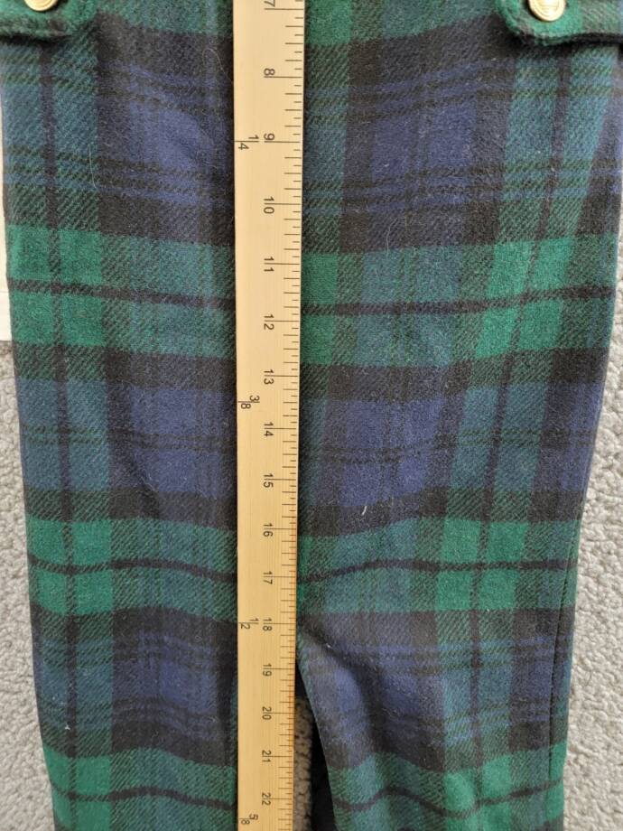 Ralph Lauren Bodysuit & Plaid Wool Overalls Set Baby Boys 18M Multi Button Snap