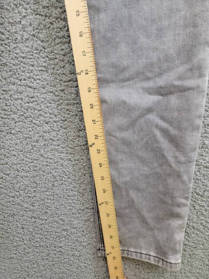 BOSS Logo-Embossed Straight-Leg Jeans Big Boys 16Y Denim Gray Button Zip Closure