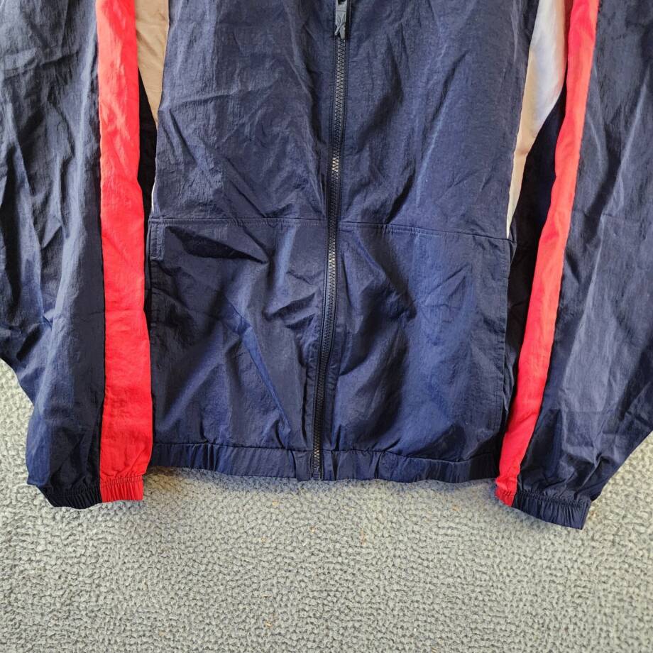 Reebok Track Jacket Y2K Vintage Windbreaker Full-Zip Women's 2X/18-20W Navy