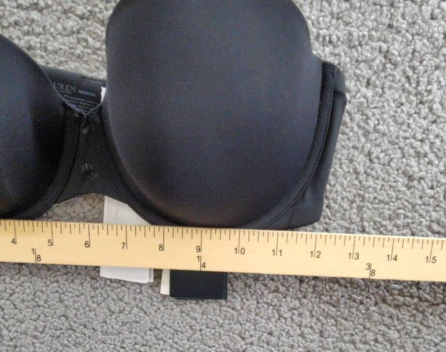 Lauren Ralph Lauren Luxe Smoothing Convertible Strapless Bra Women's 36C Black