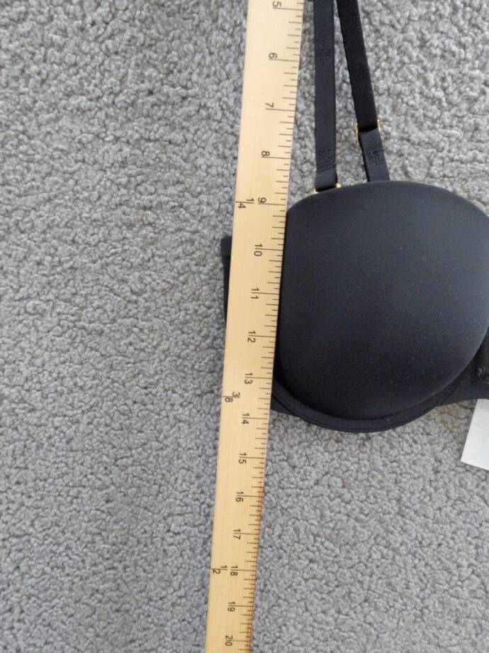 Lauren Ralph Lauren Luxe Smoothing Convertible Strapless Bra Women's 36C Black