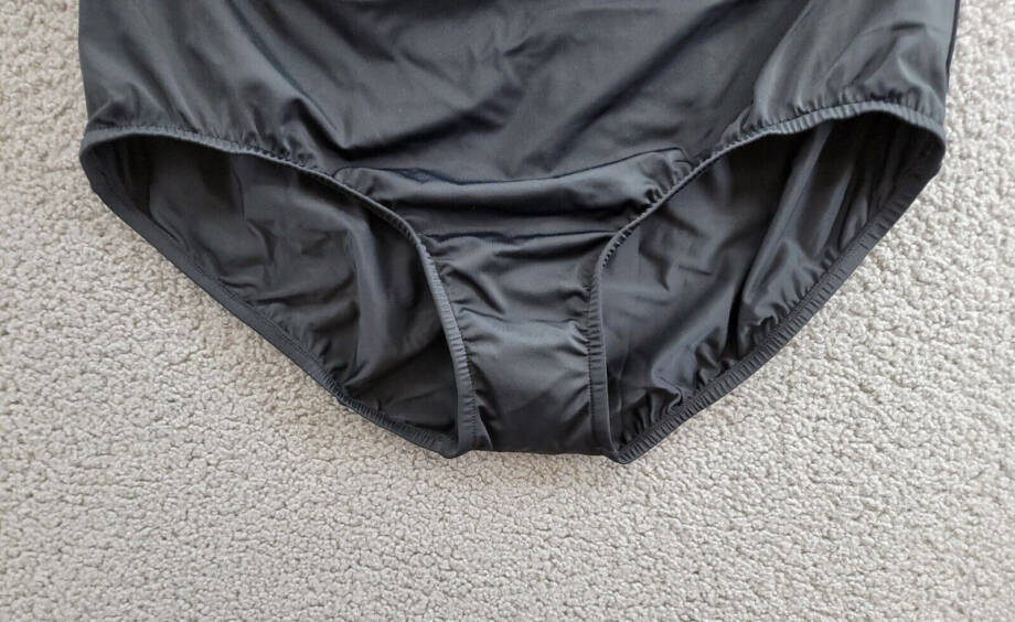 Swim Solutions Plus Size Mid-Rise Tummy-Control Swim Bottoms Women's 22W Black