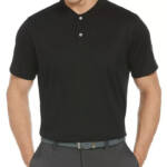 PGA TOUR Pique Golf New Casual Collar Polo Shirt Men’s S Black Short Sleeve