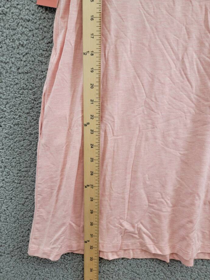 State of Day Fluid Knit Solid Tank Chemise Womens XS Soft Blush Heather Pullover