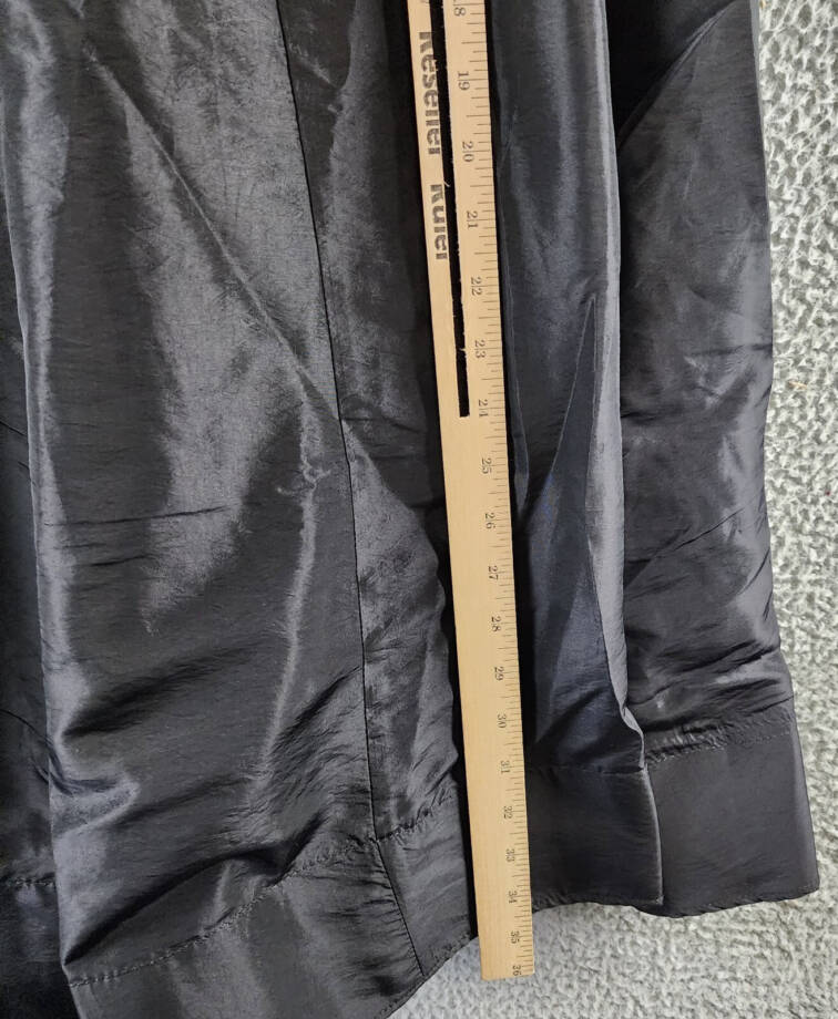 Free People Emilia Full Skirt Women's XL Black Pleated Waist Back Zipper Closure