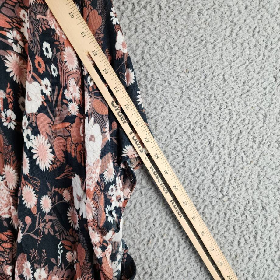 MARCUS ADLER Parker Floral Kimono Wrap Women's One Size brown Multi 3/4 Sleeve
