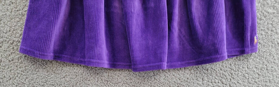 Polo Ralph Lauren Tiered Corduroy Skirt Big Girls XL/16 Purple Elastic Waist