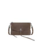 Rebecca Minkoff Darren Top Zip Shoulder Bag Women's OS Porcini Adjustable Strap