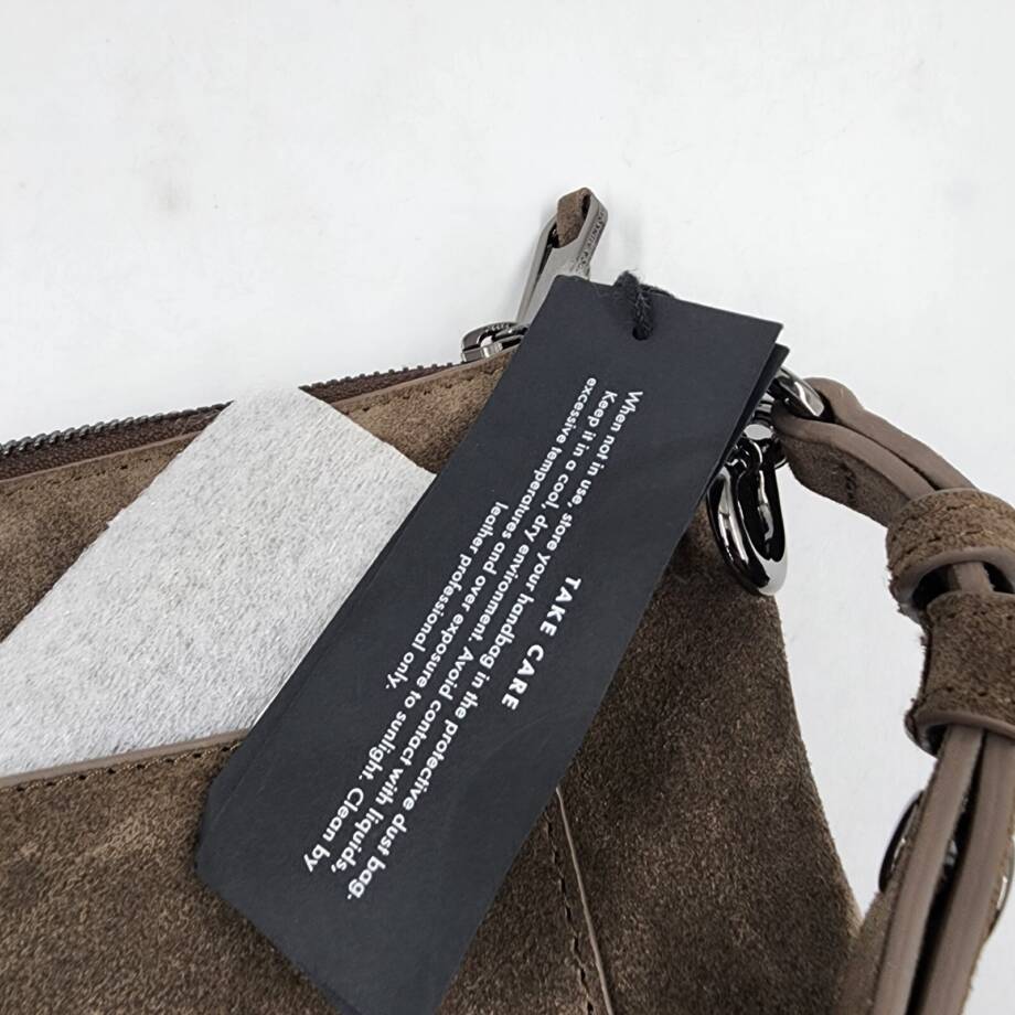 Rebecca Minkoff Darren Top Zip Shoulder Bag Women's OS Porcini Adjustable Strap