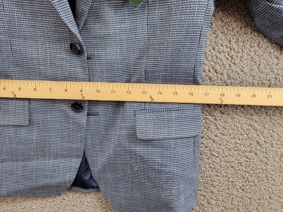 B By Brooks Brothers Classic Stretch Suit Jacket Big Boys 14R Navy Button Front