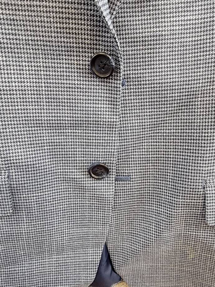 B By Brooks Brothers Classic Stretch Suit Jacket Big Boys 14R Navy Button Front