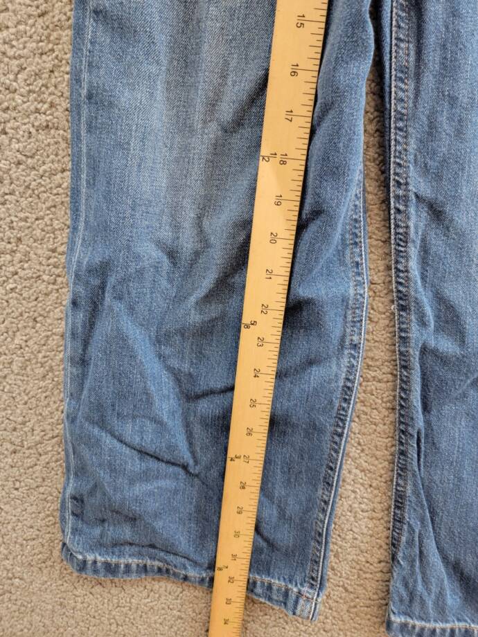 Polo Ralph Lauren The Wide Leg Crop Jeans Girls 16 Blue 5 Pockets Button Closure