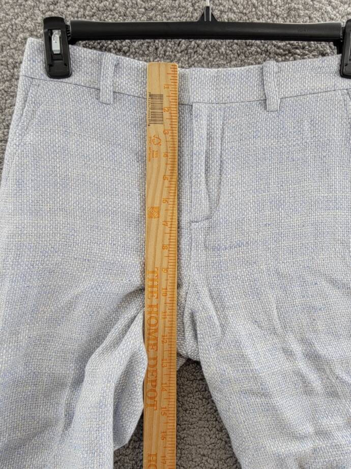 LAUREN Ralph Lauren Slash Pocket Fitted Shorts Women's 4 Blue Hook & Eye Closure