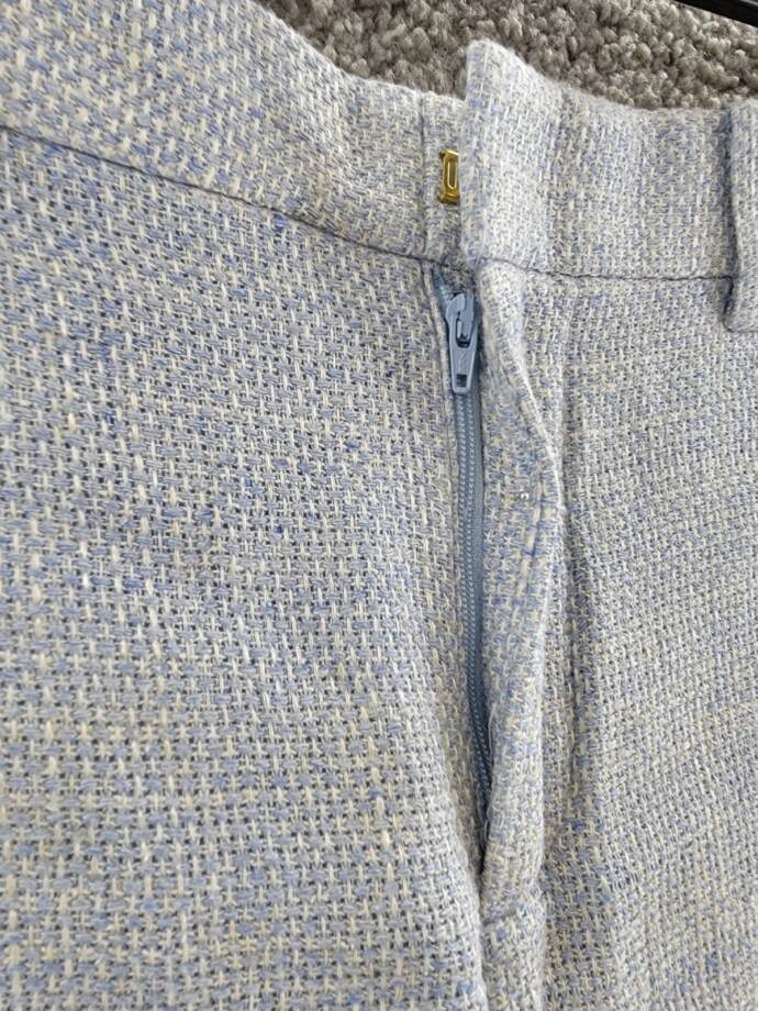 LAUREN Ralph Lauren Slash Pocket Fitted Shorts Women's 4 Blue Hook & Eye Closure