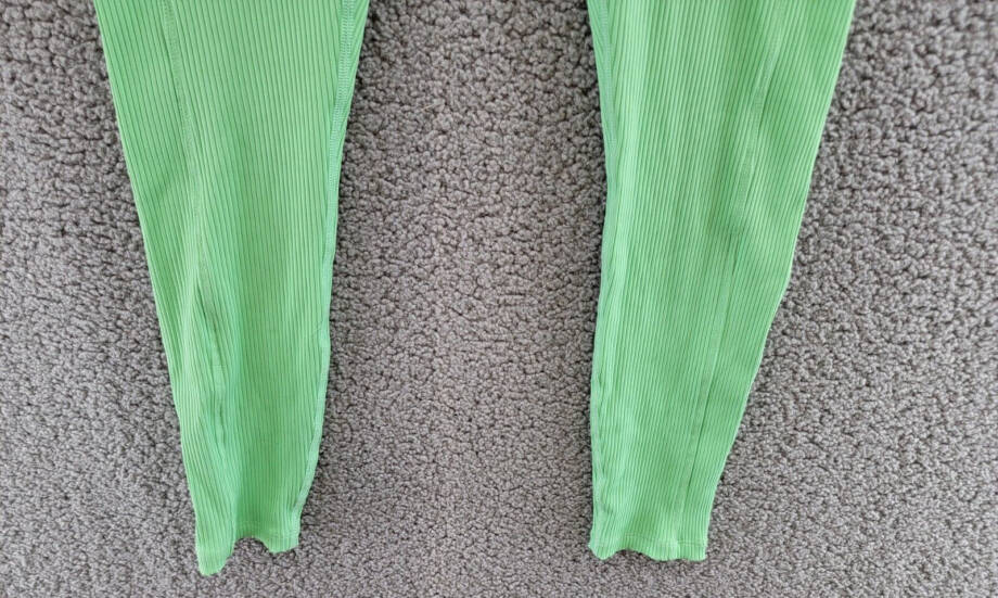 Year of Ours Ribbed Pocket Leggings Women's XL Green Watermelon Elastic Waist