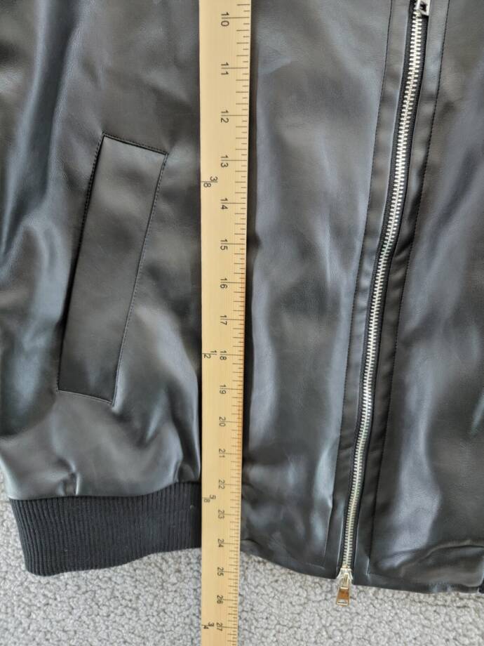 4th & Reckless Benson Jacket Women's XS Black Full Zip Side Pockets Long Sleeve