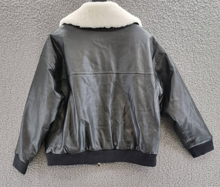 4th & Reckless Benson Jacket Women's XS Black Full Zip Side Pockets Long Sleeve