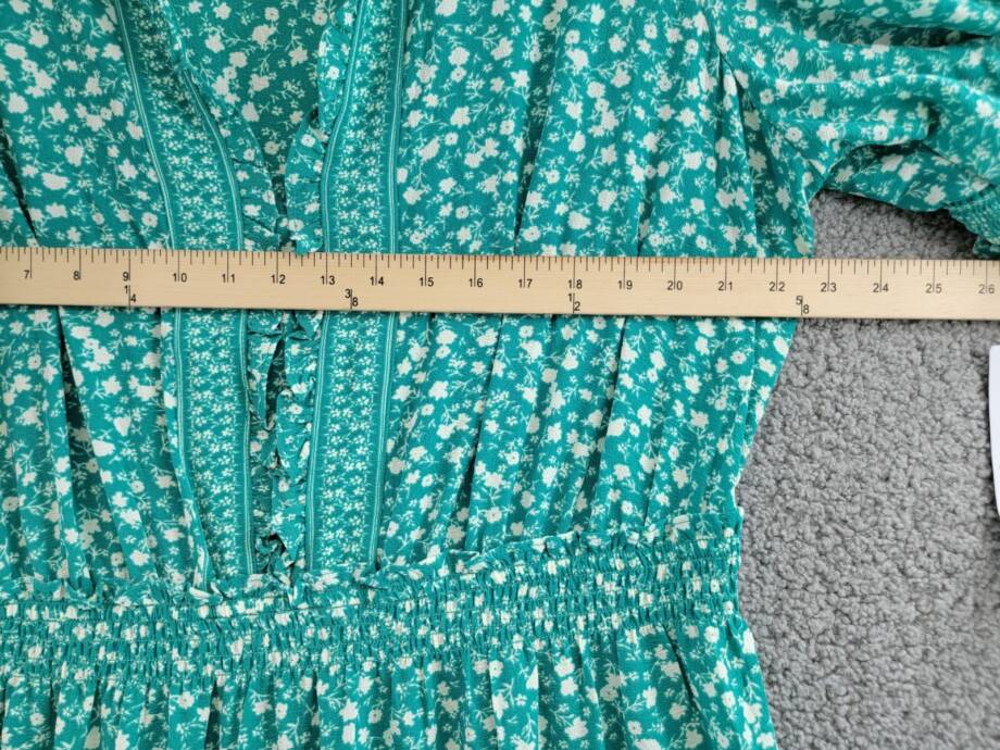 London Times Plus Size Floral-Print Tiered Maxi Dress Women's 16W Jade/White S/S