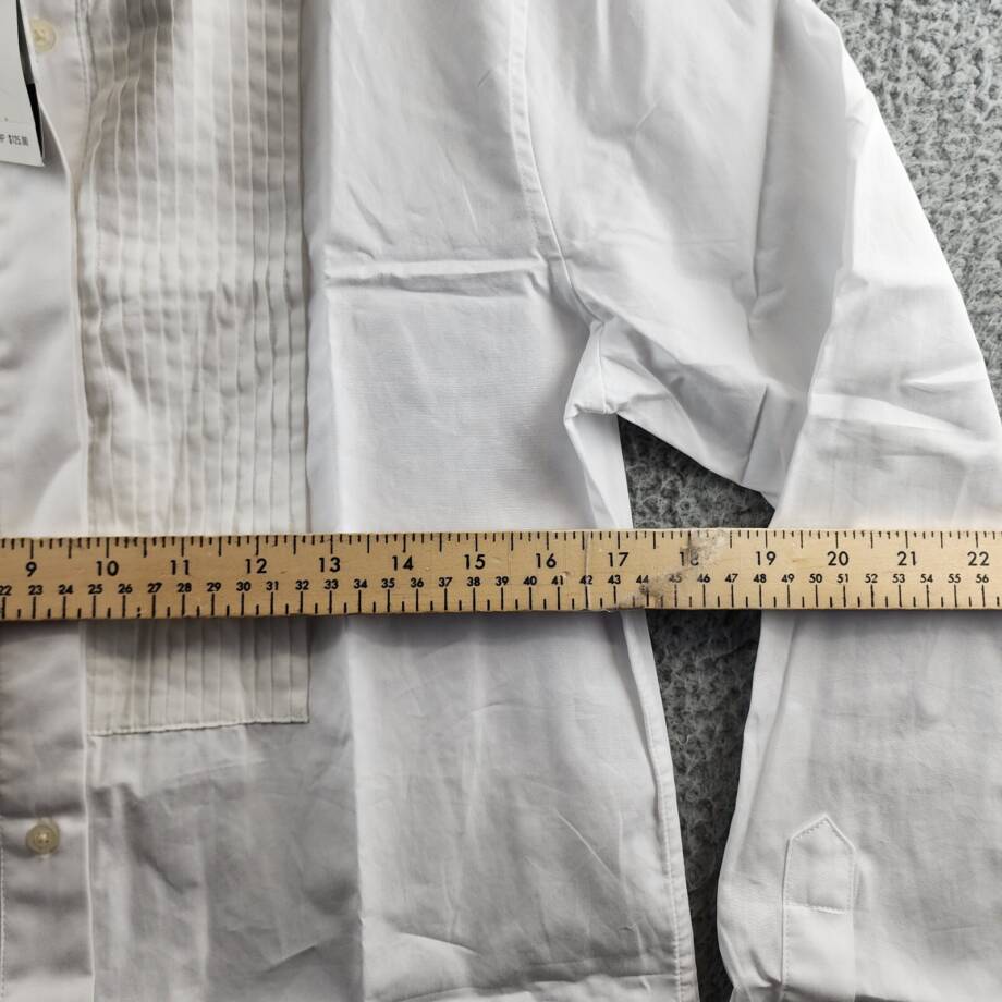 Lauren Ralph Lauren Pintucked Broadcloth Shirt Womens S White Long Sleeve Button