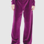 Wilt Velour Wide Leg Pants Women's Small Magnolia Solid Elastic Waist Pull On