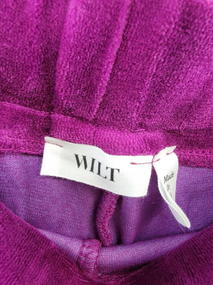 Wilt Velour Wide Leg Pants Women's Small Magnolia Solid Elastic Waist Pull On