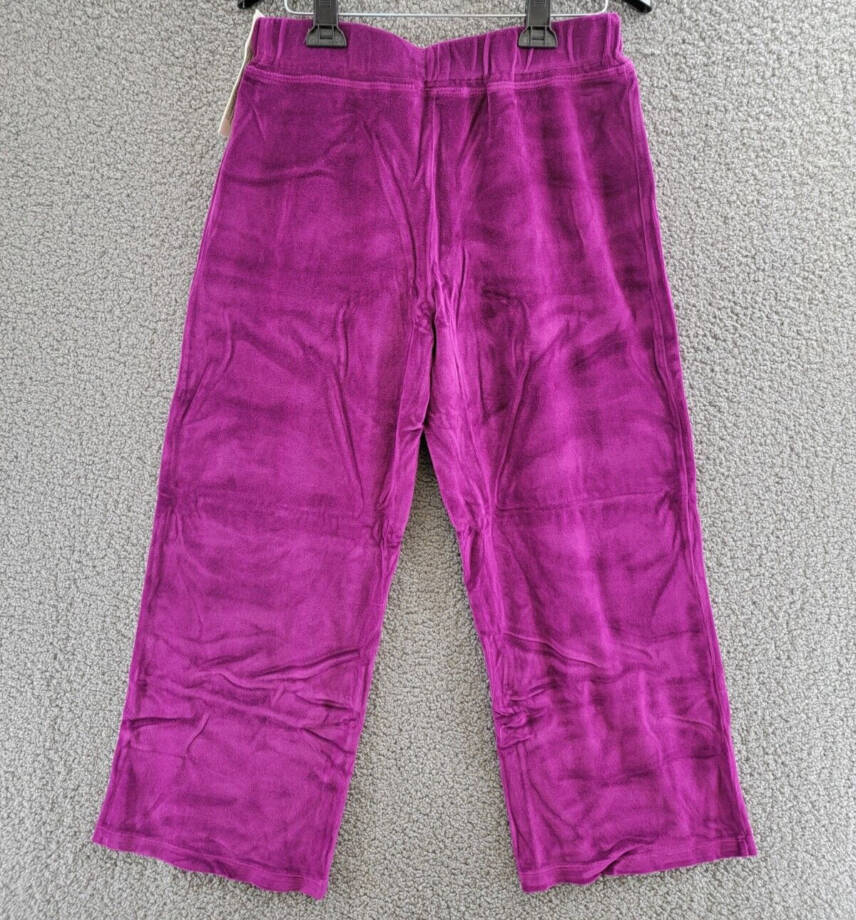 Wilt Velour Wide Leg Pants Women's Small Magnolia Solid Elastic Waist Pull On
