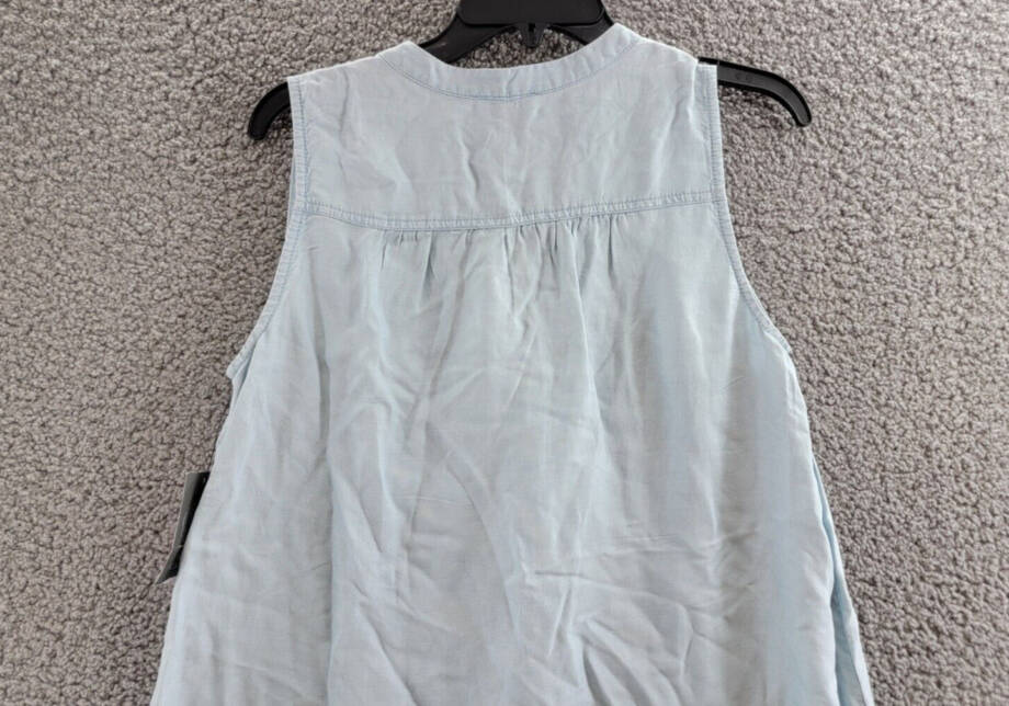 Vince Camuto Sleeveless V-Neck Dress Women's XS Arctic Surf Pullover Style
