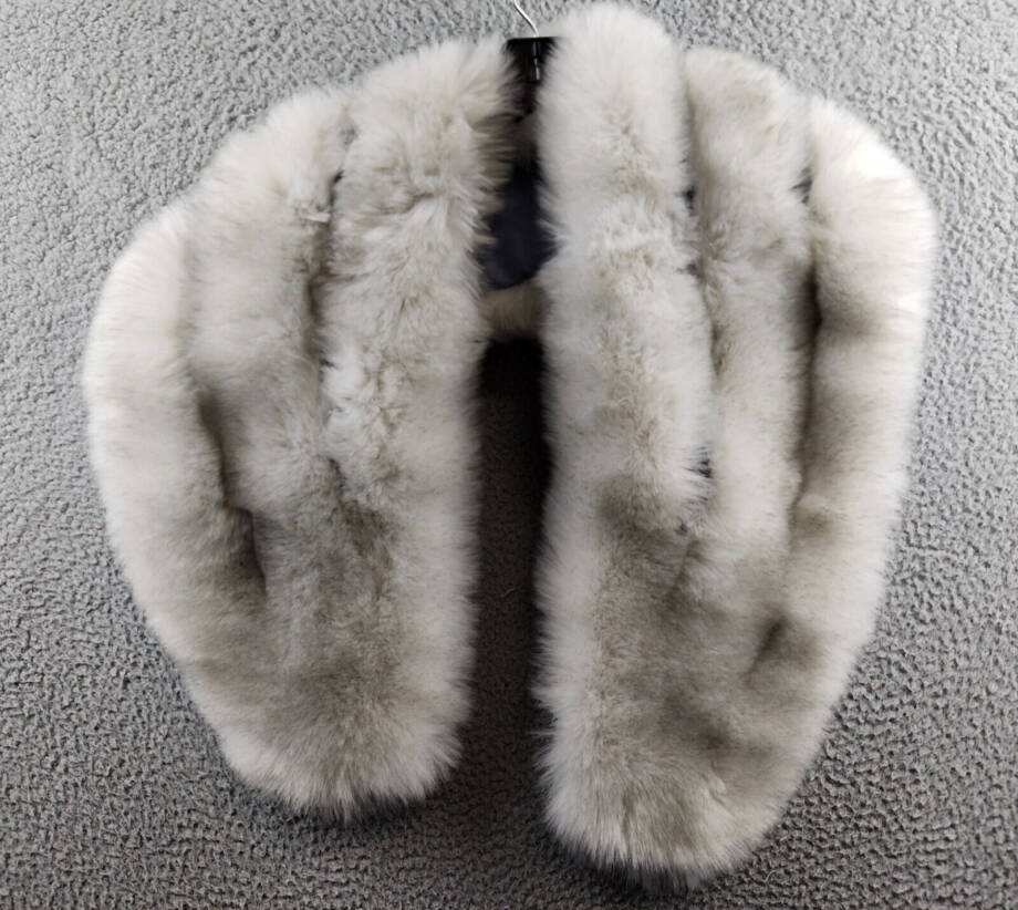 Surell Accessories Faux Fur Boa Women's One Size Light Gray Hook & Eye Closure