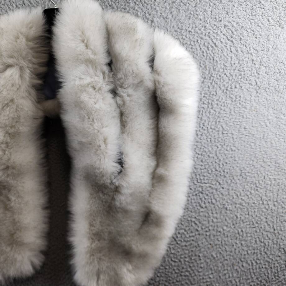 Surell Accessories Faux Fur Boa Women's One Size Light Gray Hook & Eye Closure