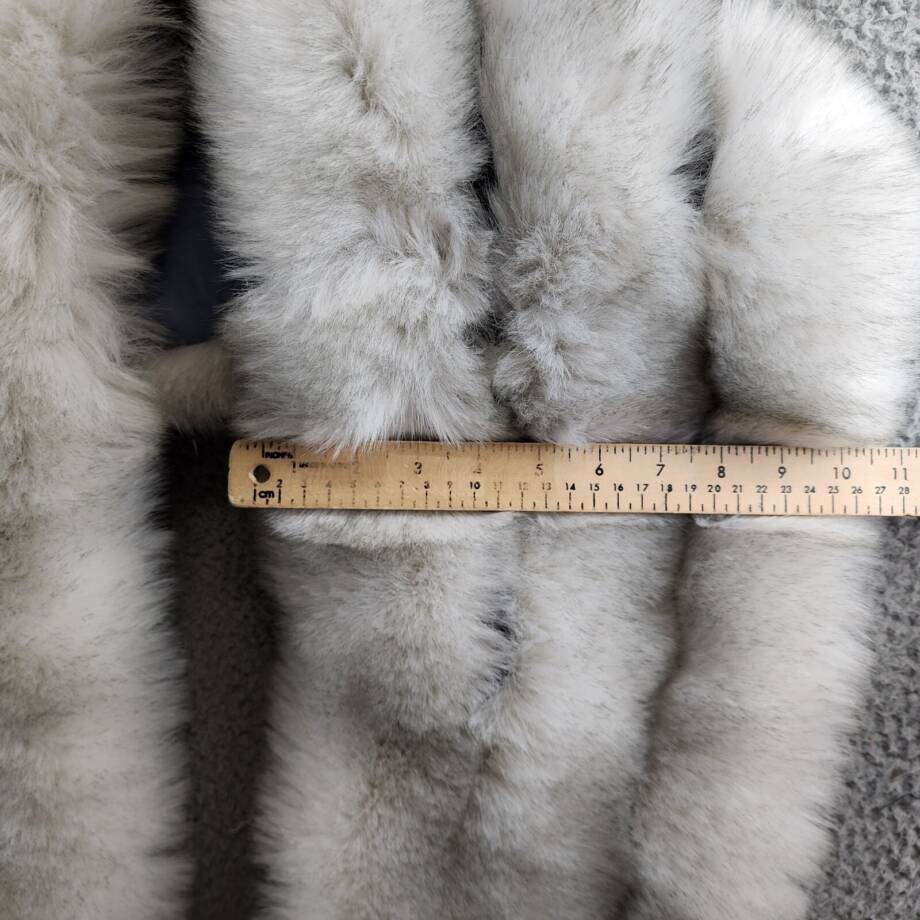 Surell Accessories Faux Fur Boa Women's One Size Light Gray Hook & Eye Closure