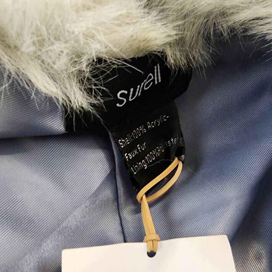 Surell Accessories Faux Fur Boa Women's One Size Light Gray Hook & Eye Closure
