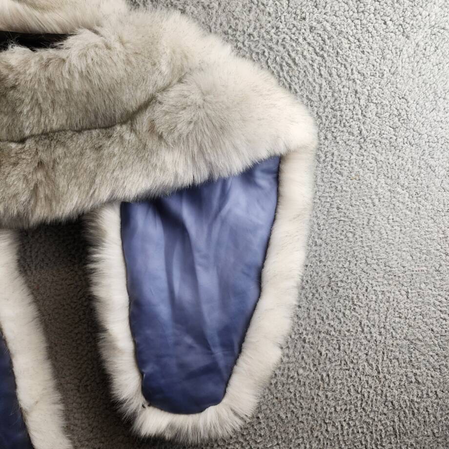 Surell Accessories Faux Fur Boa Women's One Size Light Gray Hook & Eye Closure