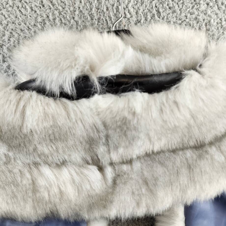 Surell Accessories Faux Fur Boa Women's One Size Light Gray Hook & Eye Closure