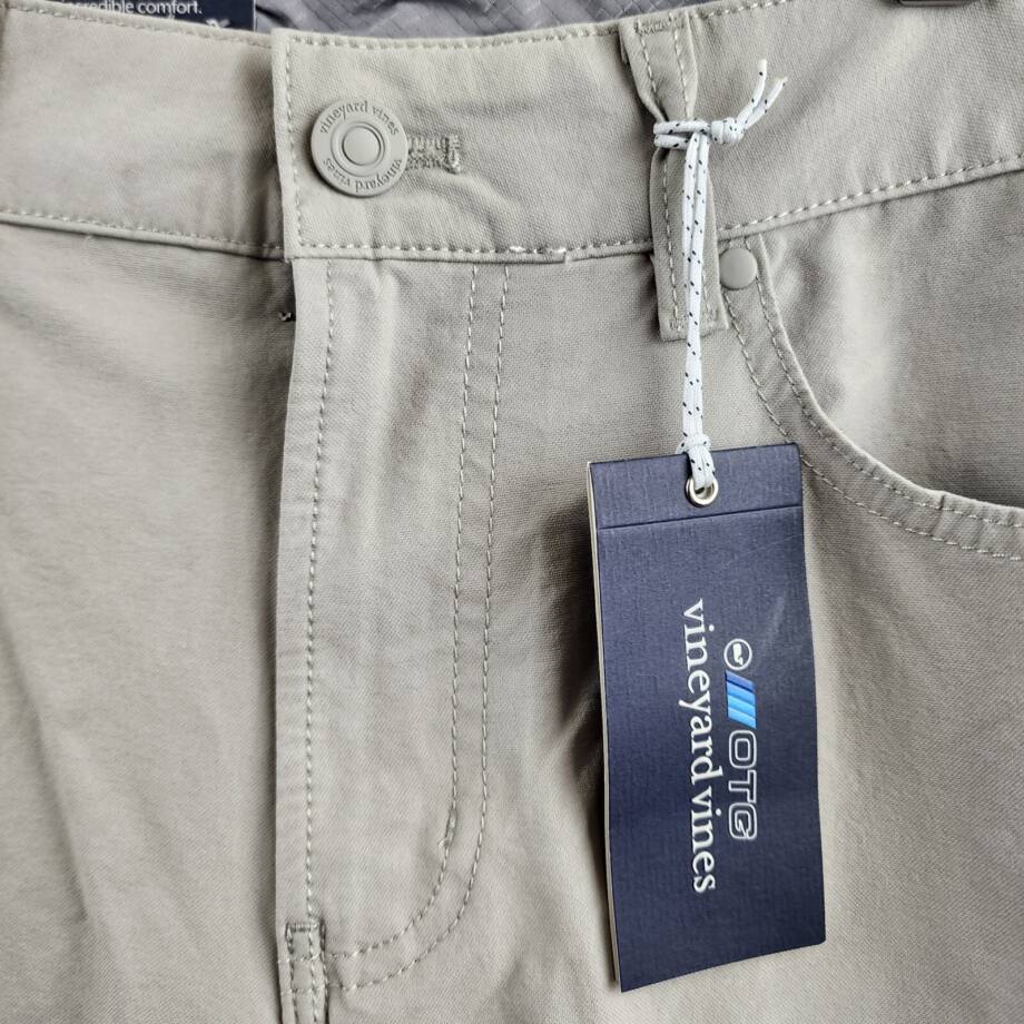 VINEYARD VINES Canvas On The Go 5 Pocket Pants Men's 32x32 Paloma Belt Loops