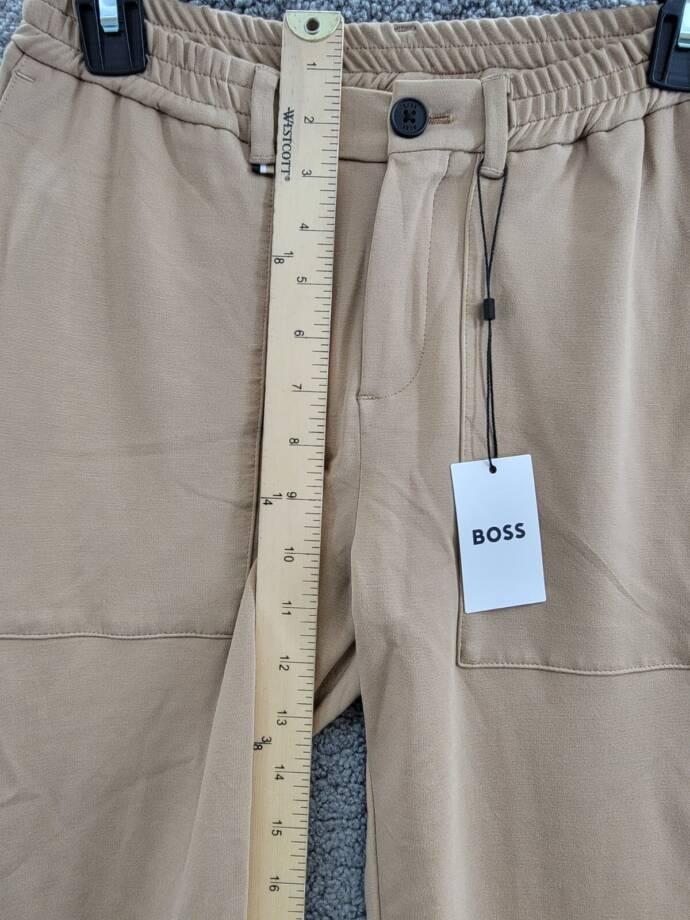 BOSS Ceremony Suit Pants Bog Boys' 14Y Cookie Solid Side Pockets Button Zip