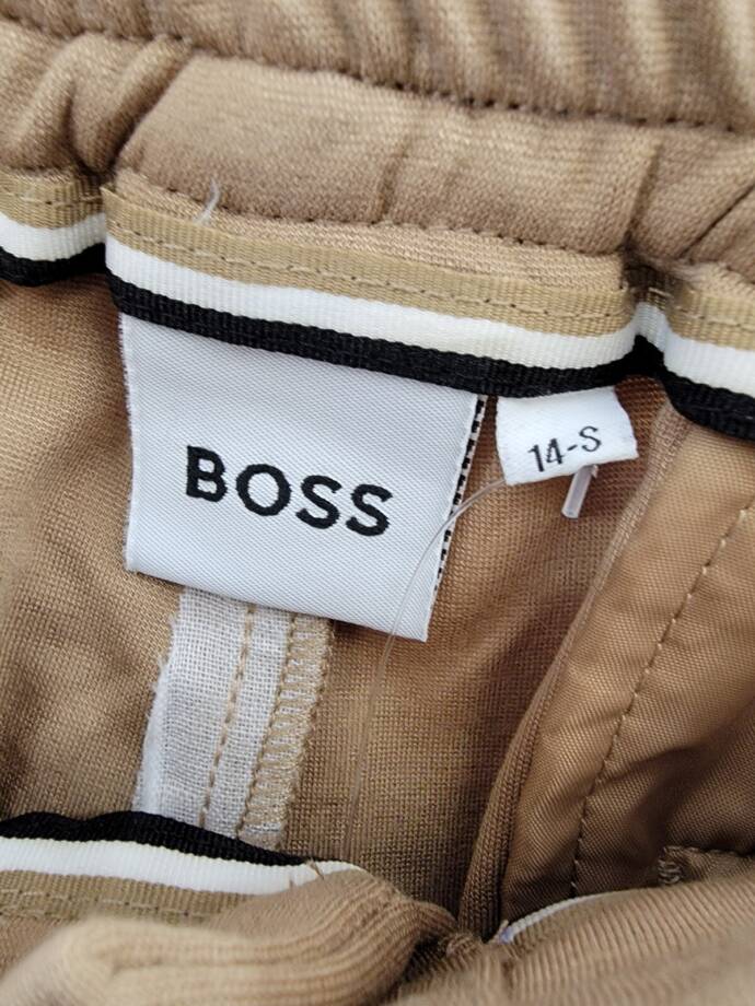 BOSS Ceremony Suit Pants Bog Boys' 14Y Cookie Solid Side Pockets Button Zip