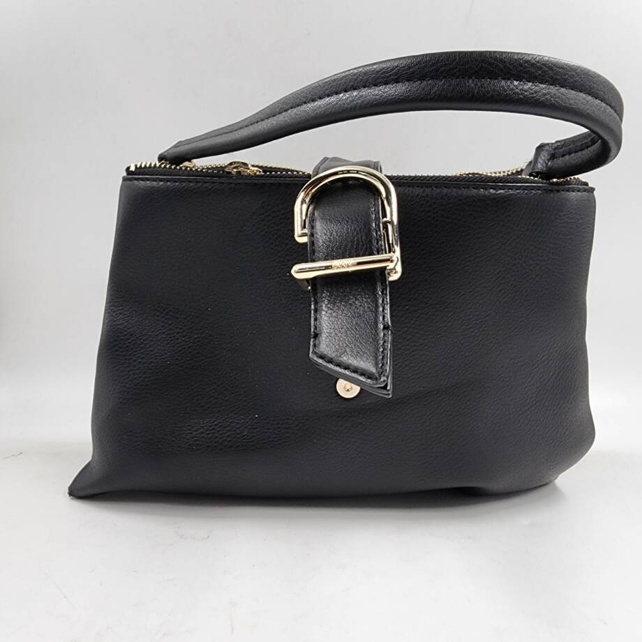 DKNY Deena Top Handle Satchel Bag Women's Black Slip Pocket Zip/Magnetic Closure
