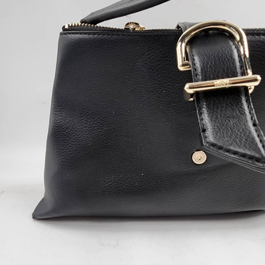 DKNY Deena Top Handle Satchel Bag Women's Black Slip Pocket Zip/Magnetic Closure