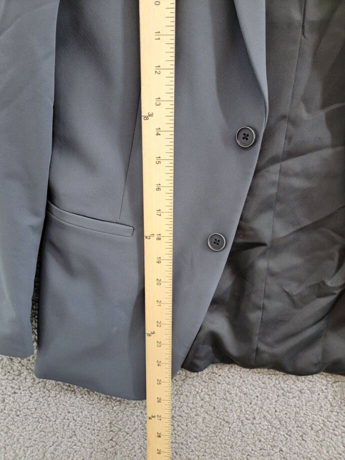 Calvin Klein Slim-Fit Stretch Performance Suit Jacket Big Boy 16 Ebony Solid L/S