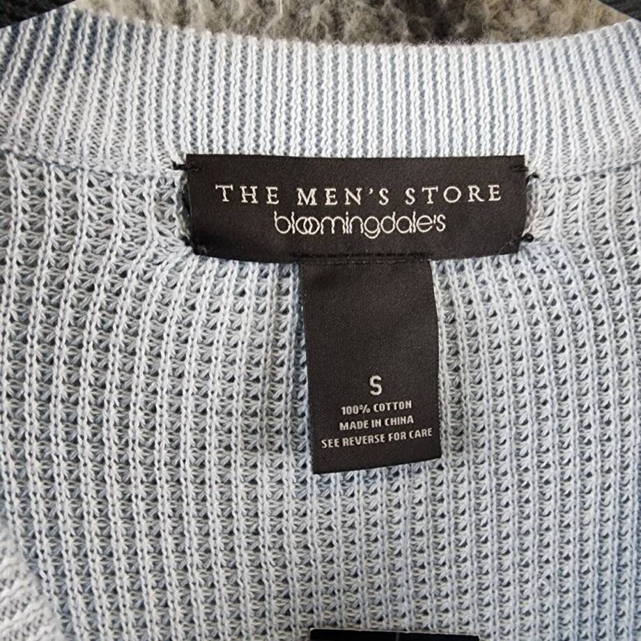 The Men's Store at Bloomingdale's Cotton Thermal Sweater Men's S Celestial L/S
