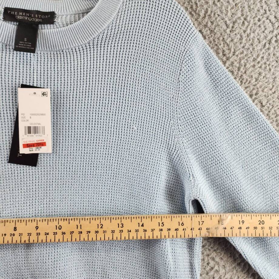 The Men's Store at Bloomingdale's Cotton Thermal Sweater Men's S Celestial L/S