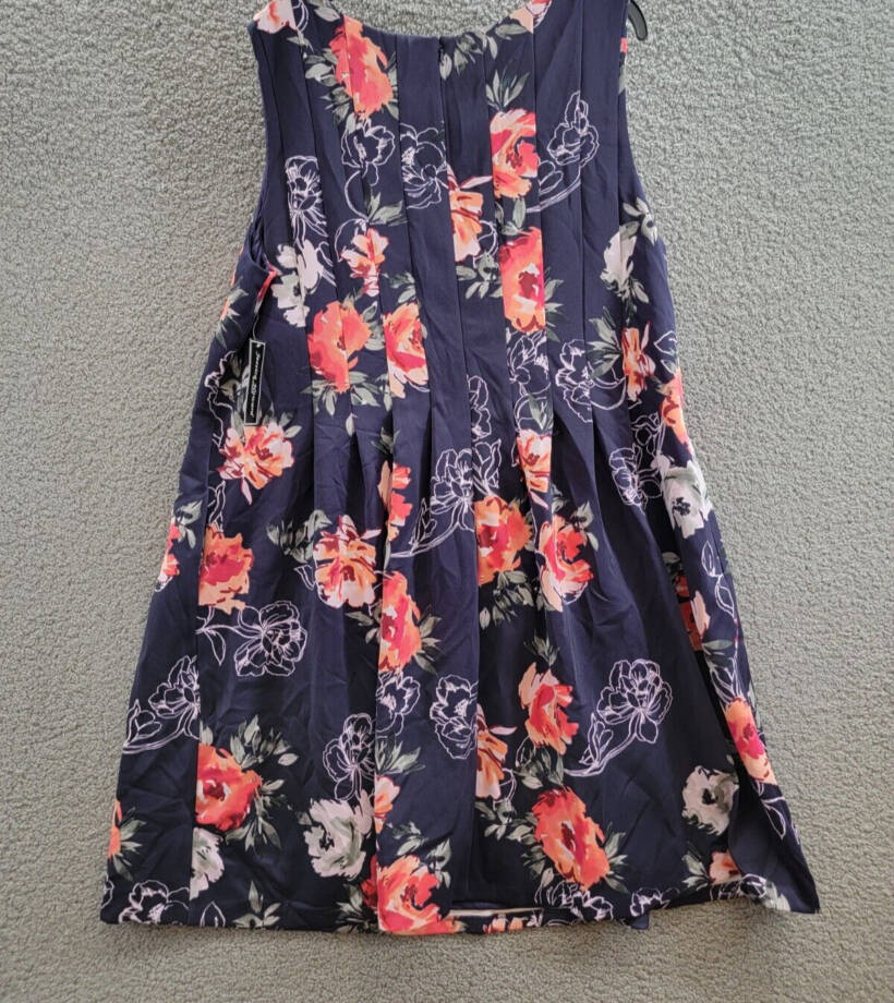 Jessica Howard Plus Size Floral Fit & Flare Dress Women's 24W Multi Back Zip