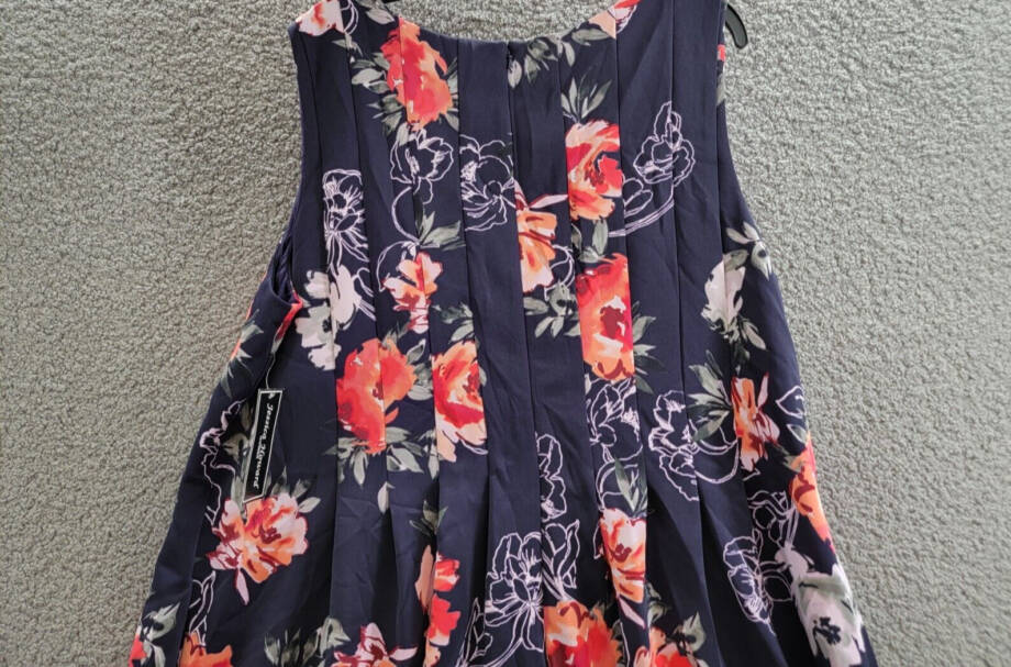 Jessica Howard Plus Size Floral Fit & Flare Dress Women's 24W Multi Back Zip