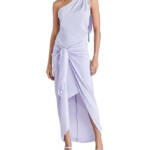 Steve Madden Whitney One Shoulder Dress Women's S Pastel Lilac Asymmetric Neck~